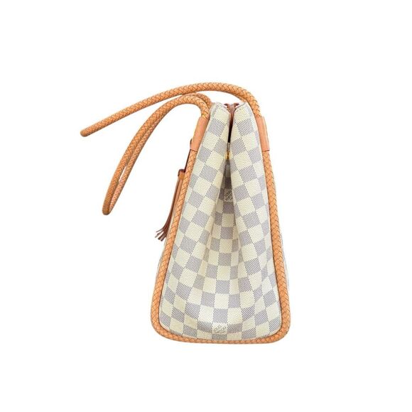 Louis Vuitton Damier Azur Propriano braided handles alcantara lining purse bag - Picture 3 of 16